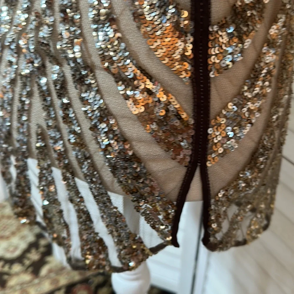 Sony Wardrobe Department Daring Sexy Sequin Mini Dress or Glam Swim Coverup - Picture 6 of 16